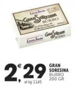 Crai GRAN SORESINA Burro offerta