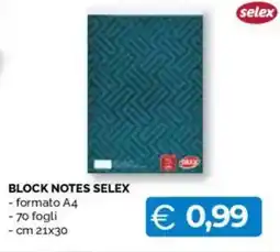 Mercatò Big Block notes SELEX offerta