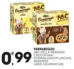 Crai PARMAREGGIO Abc della merenda crostatina/ formaggino/plumcake merenda varie grammature offerta