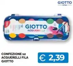 Mercatò Big Confezione 12 acquerelli fila giotto offerta