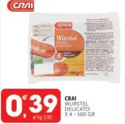 Crai CRAI wurstel delicato offerta