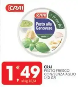 Crai CRAI Pesto fresco con/senza aglio offerta