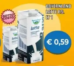 Supermercato Papale Bayernland latte p.s. offerta