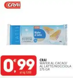 Crai CRAI Wafer al cacao/ al latte/nocciola offerta