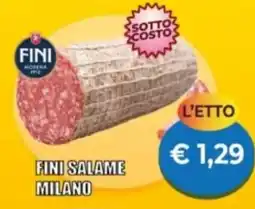 Supermercato Papale Fini salame milano offerta