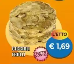 Supermercato Papale Ciccioli frolli offerta
