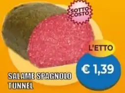 Supermercato Papale Salame spagnolo tunnel offerta