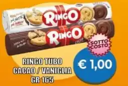 Supermercato Papale Ringo tubo cacao/vaniglia offerta