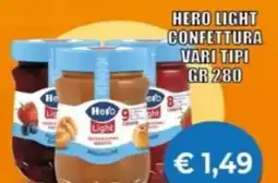 Supermercato Papale Hero light confettura vari tipi offerta