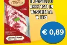 Supermercato Papale Il castello affettati in vaschetta v. tipi offerta