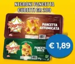 Supermercato Papale Negroni pancetta cubetti offerta