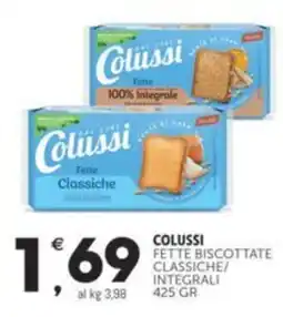 Crai COLUSSI Fette biscottate classiche/ integrali offerta