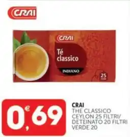 Crai CRAI The classico ceylon/ deteinato verde 20 offerta