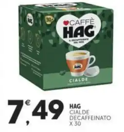 Crai HAG Cialde decaffeinato x 30 offerta