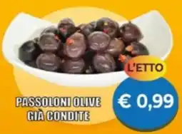 Supermercato Papale Passoloni olive già condite offerta
