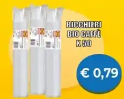 Supermercato Papale Bicchieri bio caffè x50 offerta