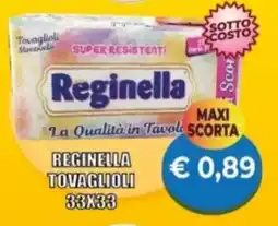 Supermercato Papale Reginella tovaglioli 33x33 offerta