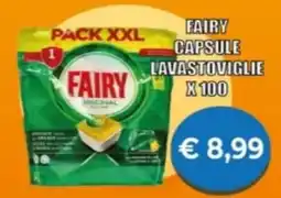 Supermercato Papale Fairy capsule lavastoviglie x 100 offerta