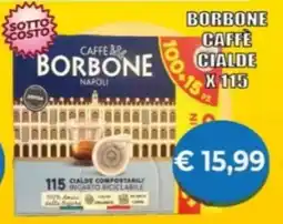 Supermercato Papale Borbone caffè cialde x 115 offerta