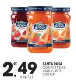 Crai SANTA ROSA confetture vari gusti offerta