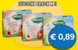 Supermercato Papale Valfrutta succhi brick x3 offerta