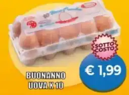 Supermercato Papale Buonanno uova x 10 offerta