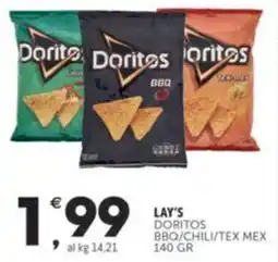 Crai LAY'S Doritos bbq/chili/tex mex offerta
