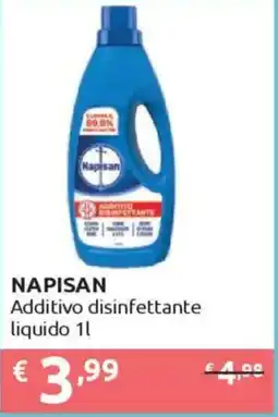 Ipersoap NAPISAN Additivo disinfettante liquido offerta