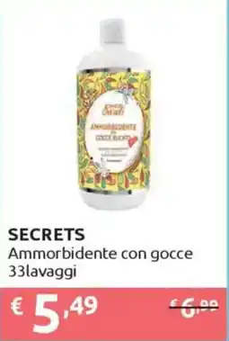 Ipersoap SECRETS Ammorbidente con gocce offerta