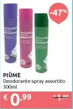 Ipersoap PIÙME Deodorante spray assortito offerta
