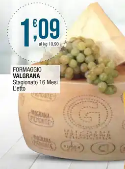 Sidis mini FORMAGGIO VALGRANA Stagionato 16 Mesi offerta