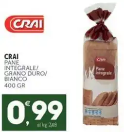 Crai CRAI Pane integrale/ grano duro/ bianco offerta