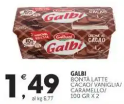 Crai GALBI Bontà latte cacao vaniglia caramello offerta