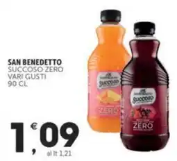 Crai SAN BENEDETTO Succoso zero vari gusti offerta