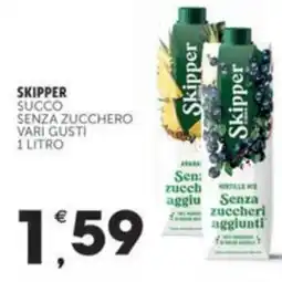Crai SKIPPER Succo senza zucchero vari gusti offerta
