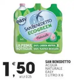 Crai SAN BENEDETTO Acqua naturale easy offerta
