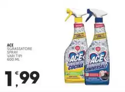 Crai ACE Sgrassatore spray vari tipi offerta