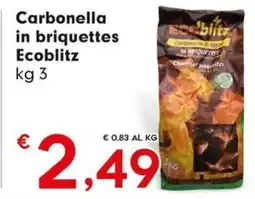 Despar Carbonella in briquettes Ecoblitz offerta