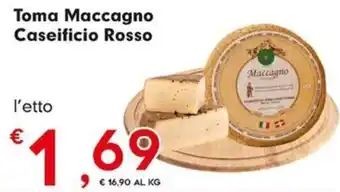 Despar Toma Maccagno Caseificio Rosso offerta