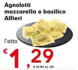 Despar Agnolotti mozzarella e basilico Alfieri offerta