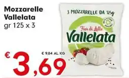 Despar Mozzarelle Vallelata offerta