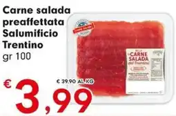 Despar Carne salada preaffettata Salumificio Trentino offerta