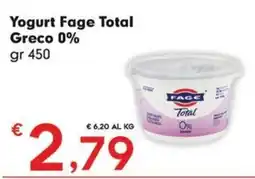 Despar Yogurt Fage Total Greco 0% FAGE offerta