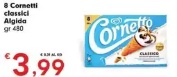 Despar 8 Cornetti classici Algida offerta