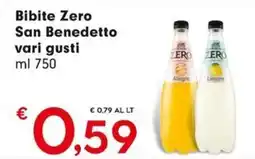 Despar Bibite Zero San Benedetto vari gusti offerta