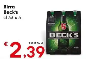Despar Birra Beck's offerta