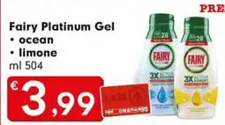 Despar Fairy Platinum Gel ocean-limone offerta