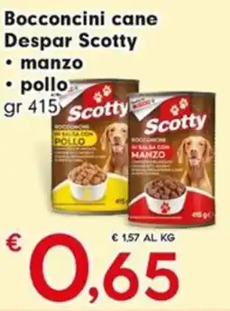 Despar Bocconcini cane Despar Scotty offerta