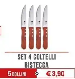 Despar Set 4 coltelli bistecca offerta