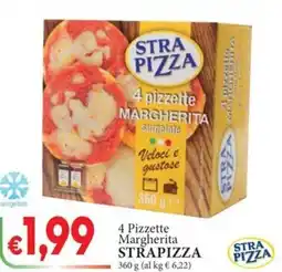D'Italy 4 Pizzette Margherita STRAPIZZA offerta